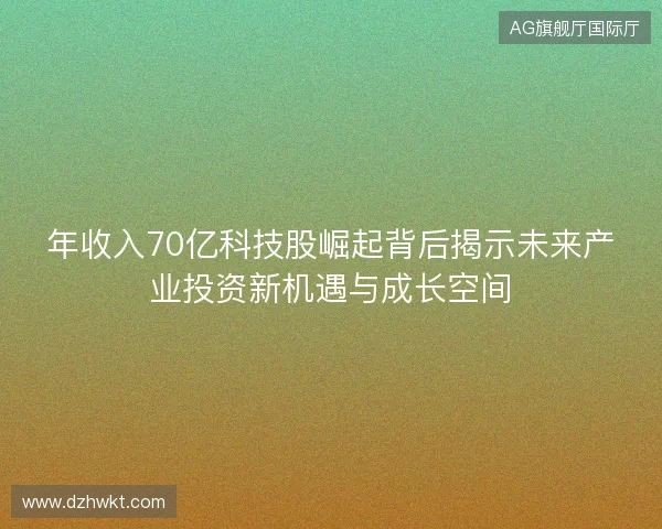 年收入70亿科技股崛起背后揭示未来产业投资新机遇与成长空间